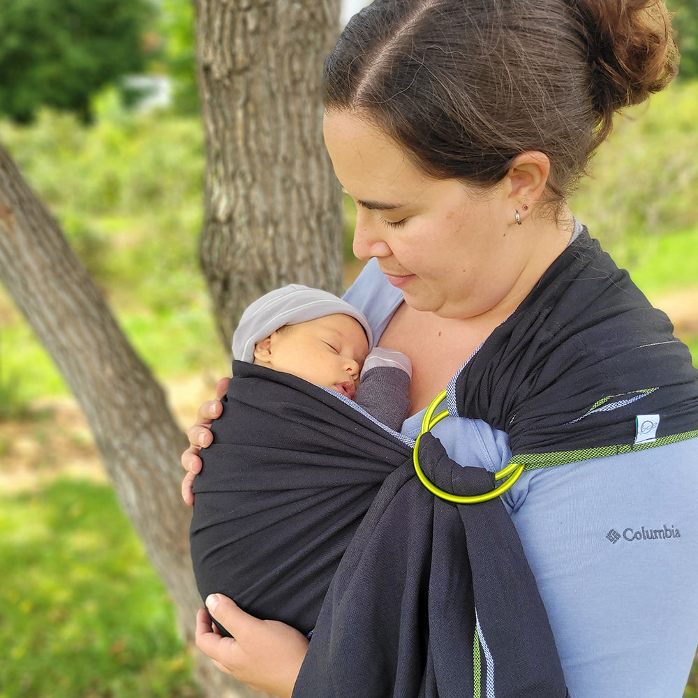 Adjustable Woven Cotton Ring Sling for Babies