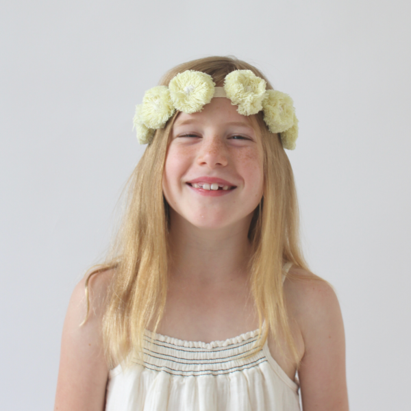 Flower Crown - Buttercream Yellow | Twig and Tassel Home