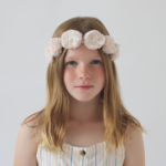Blush Pink Flower Crown for Girls