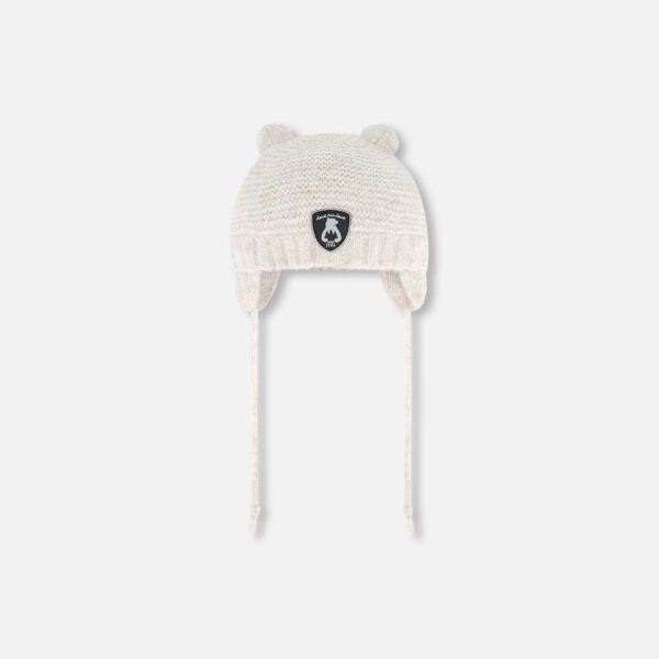 2par2 | Designed in Canada, Knit Hat With Ears Off White