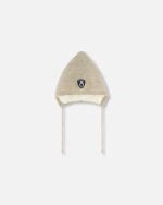 Deux par Deux Baby Knit Hat Beige – Cozy, Stylish Pointed Knit Hat for Cold Weather