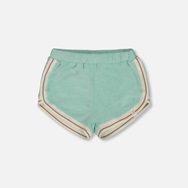2par2 | Designed in Canada, Terry Cloth Short Turquoise And Beige