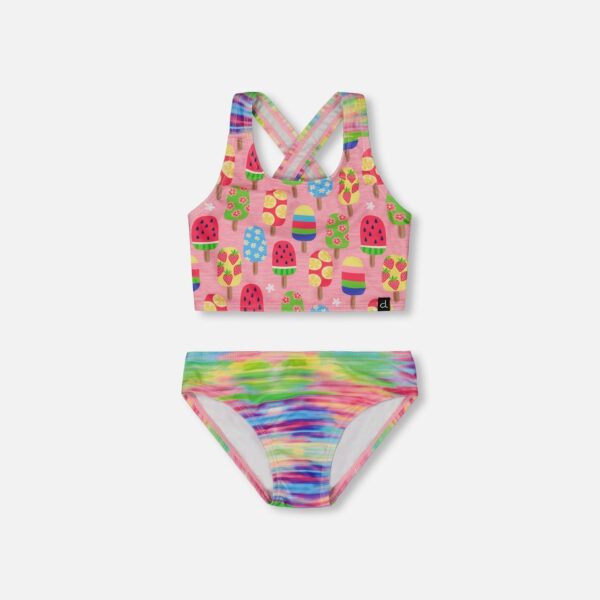 2par2 | Designed in Canada, Printed Two-Piece Swimsuit Multicolored