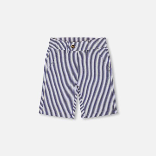 2par2 | Designed in Canada, Slant Pocket Bermuda Shorts Royal Blue Striped
