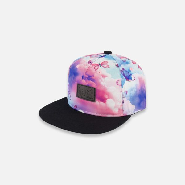 2par2 | Designed in Canada, Printed Cap Butterflies On Multicolored And Black Background