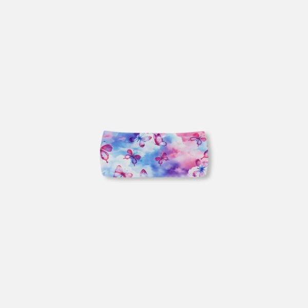 2par2 | Designed in Canada, Printed Athletic Headband Pink, Blue And Butterflies