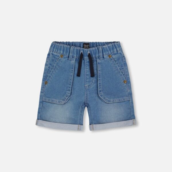2par2 | Designed in Canada, French Terry Denim Short Denim Blue