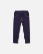 Premium Girls Dark Blue Denim Jeggings by Deux par Deux | Ultra-Soft, Stretchy & Stylish Essentials