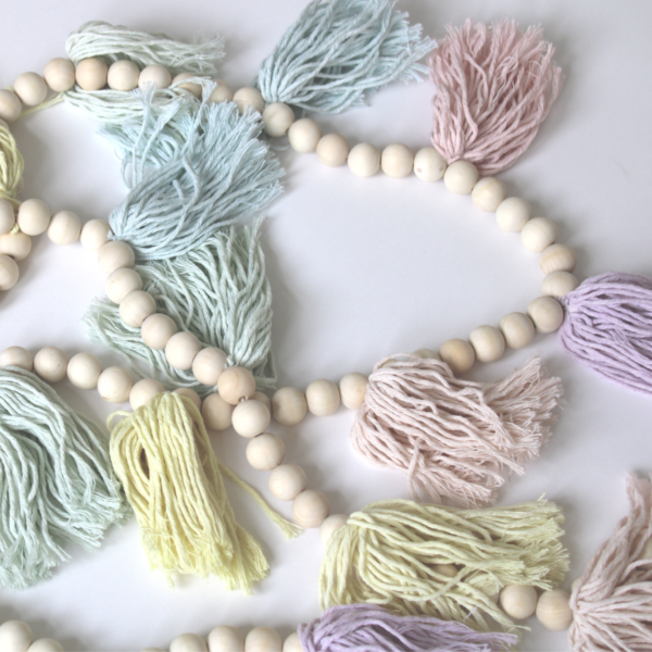 Tassel Garland - Pastel | Twig and Tassel Home