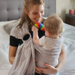Adjustable Linen Baby Ring Sling