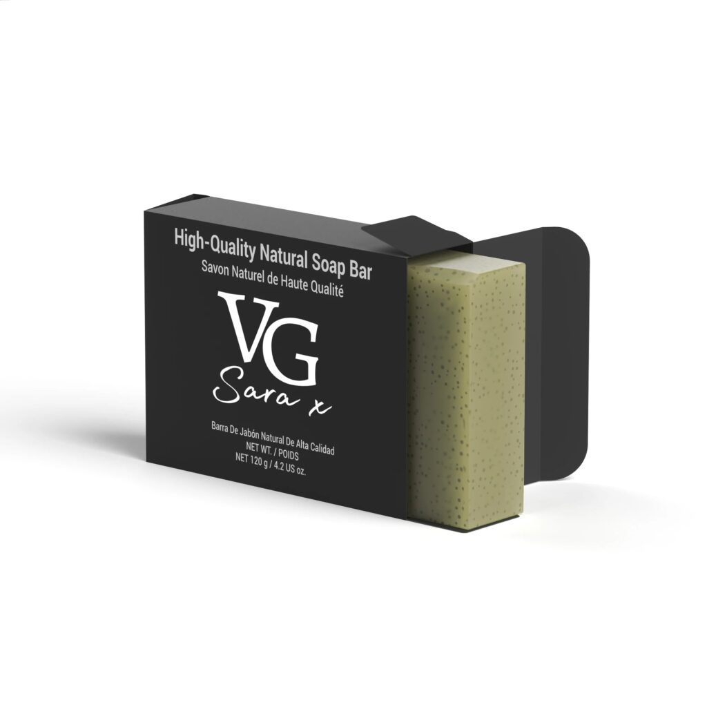Green Tea Soap Bar by VG Sara X – All Natural, Antioxidant-Rich, Vegan Skin Care for Face & Body
