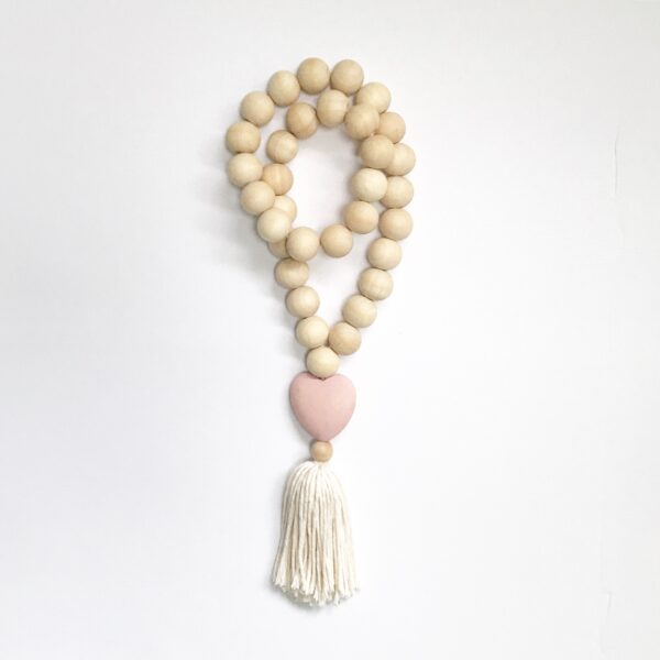 ‘Love’ Beads - Blush Pink | Twig and Tassel Home