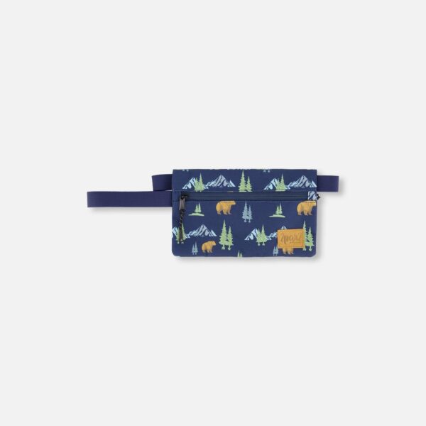 2par2 | Made in Canada, Double Pencil Case Navy Animal Print