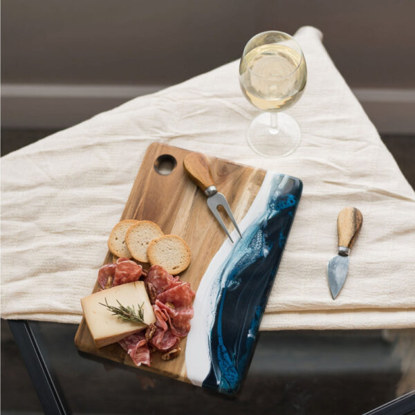 Small Acacia Cheese Board | Lynn & Liana Designs, Made In Canada