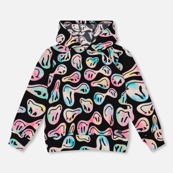 2par2 | Designed in Canada, Pullover Fleece Hoodie Smiley Face Girl