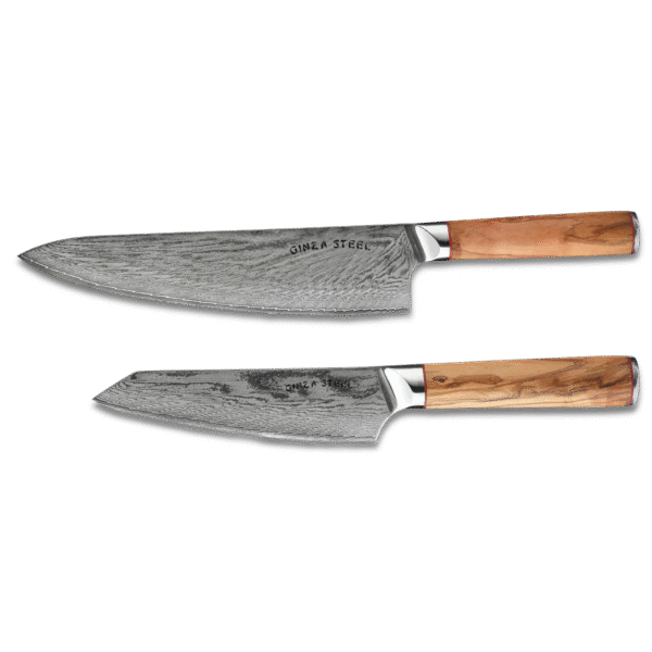 MIA TWO | Essential Two Piece Chef Knife Set | AUS10 Damascus Steel