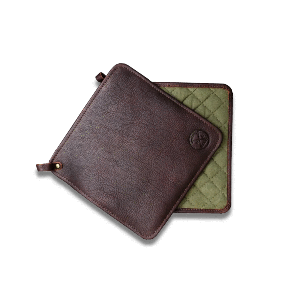 WITLOFT | Potholder Set of 2pcs Leather - Dark Brown