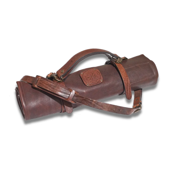WITLOFT -  Handmade leather Knife Role ( 5 Compartments)