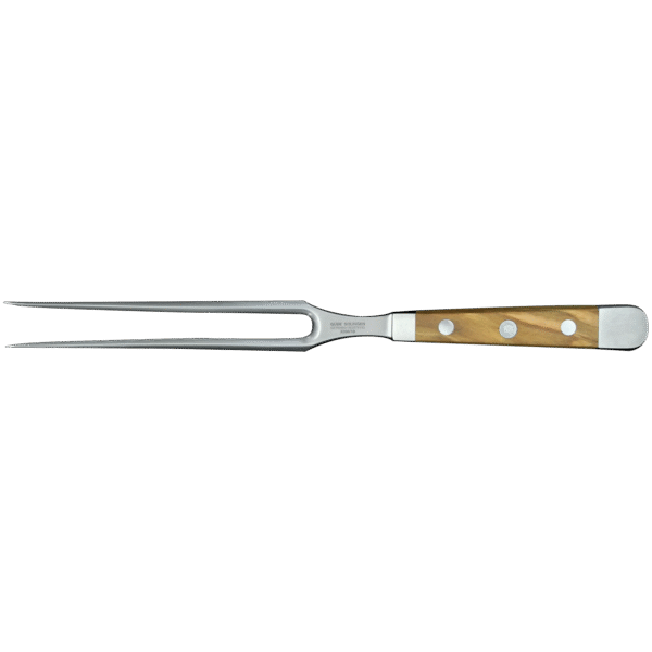 ALPHA OLIVE | Meat Fork 7"  | Forged Steel / Olive wood handle
