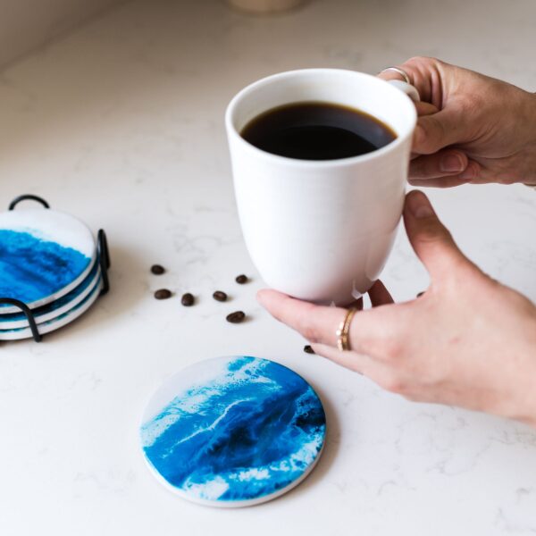 Ceramic Resin Coasters | Lynn & Liana Designs, Made In Canada