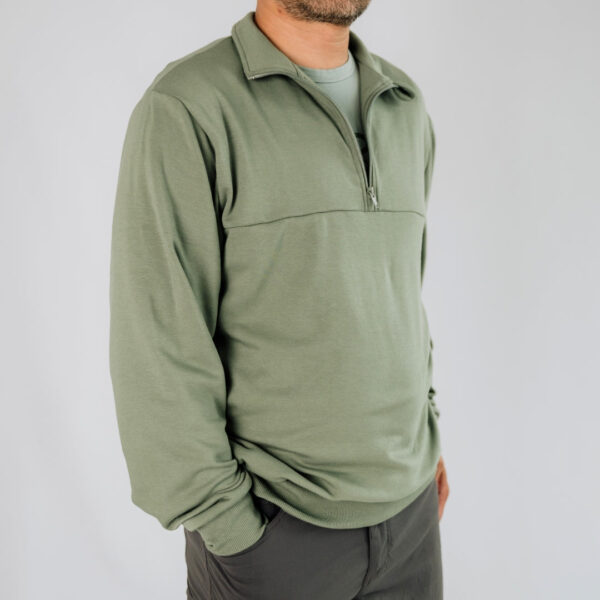 Adult Unisex Bamboo Fleece Half Zip | Little & Lively, Made In Canada | Men's Clothing