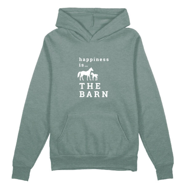 Unisex Barn Hoodie, Sage | Happiness Is Inc, Made In Canada | Men's Clothing