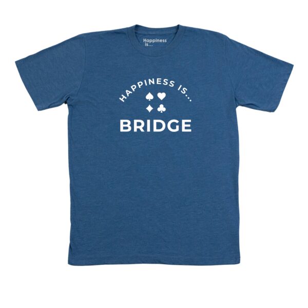 Men's Bridge T-Shirt, Heather Royal | Happiness Is Inc, Made In Canada | Men's Clothing