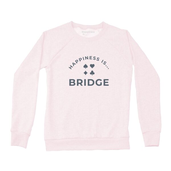 Women's Bridge Crew Sweatshirt, Ballet Pink | Happiness Is Inc, Made In Canada
