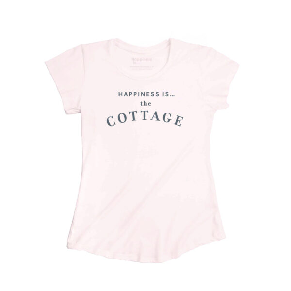 Women's Cottage Bamboo T-Shirt, Ballet Pink | Happiness Is Inc, Made In Canada