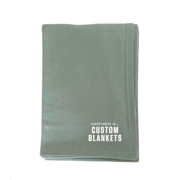 Custom Everywhere Throw Blanket, Sage | Happiness Is Inc, Made In Canada