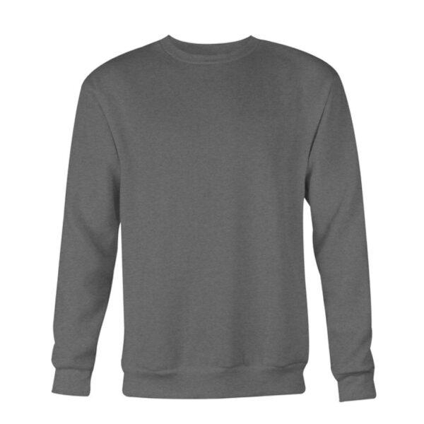 Men's Plain Crew Sweatshirt, Charcoal | Happiness Is Inc, Made In Canada | Men's Clothing