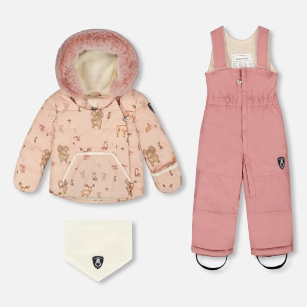 2par2 | Designed in Canada, Two-Piece Baby Snug Snowsuit Dusty Pink