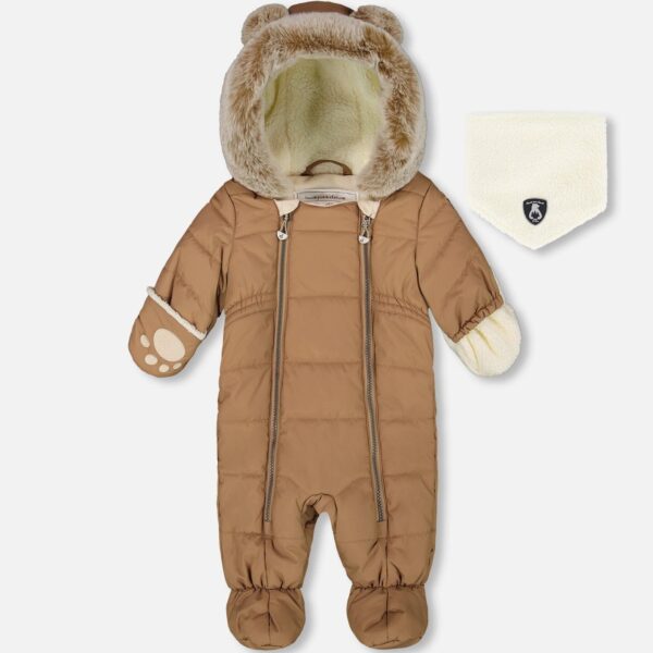 2par2 | Designed in Canada, One-Piece Baby Layette Snowsuit Designed For Car Seat Chanterelle