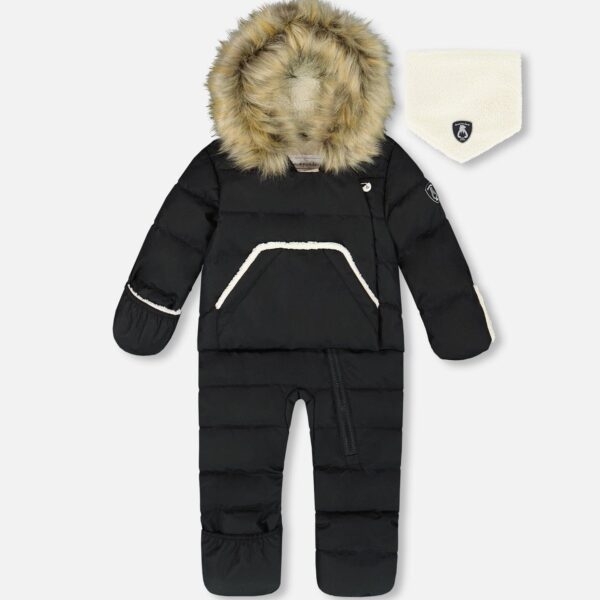 2par2 | Designed in Canada, One-Piece Baby Snug Snowsuit Designed For Car Seat Black