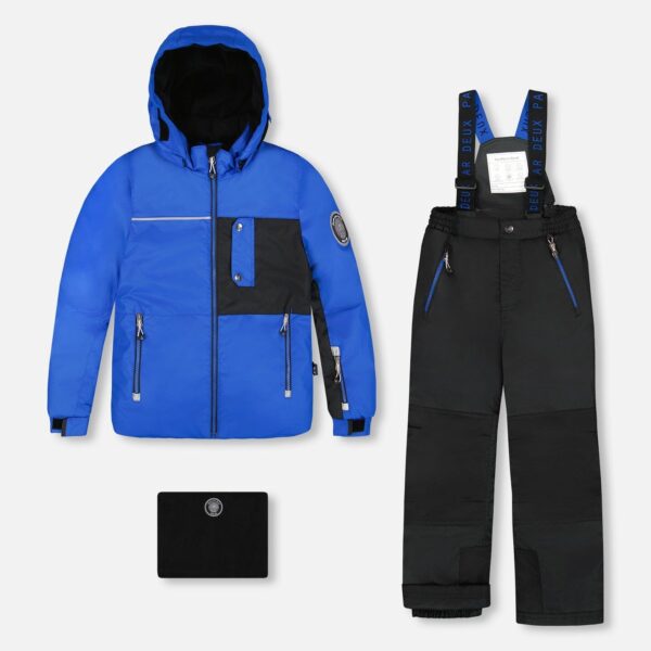 2par2 | Designed in Canada, Two-Piece Play Snowsuit With Contrast Jacket Black