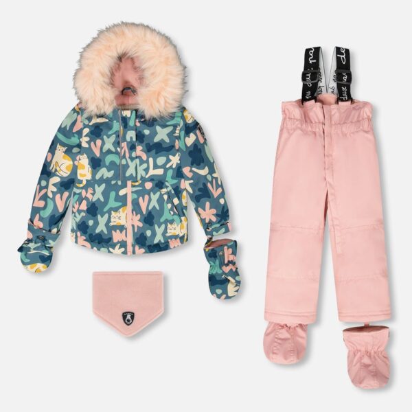 2par2 | Designed in Canada, Two-Piece Baby Play Snowsuit Dusty Pink