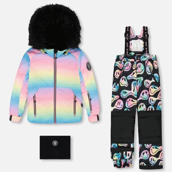 2par2 | Designed in Canada, Two-Piece Play Snowsuit Smiley Face Girl