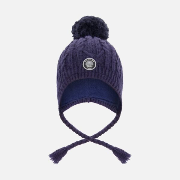 2par2 | Designed in Canada, Lined Winter Hat With Pompom Navy Blue