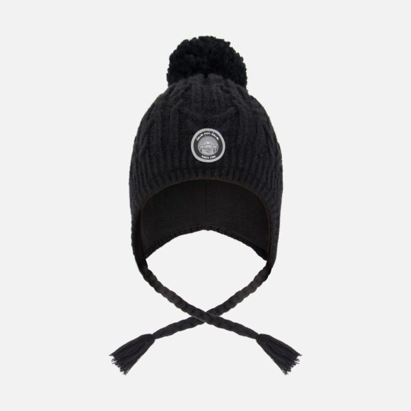 2par2 | Designed in Canada, Lined Winter Hat With Pompom Black