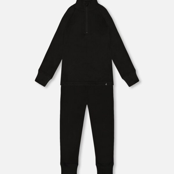 2par2 | Designed in Canada, Two-Piece Thermal Underwear Set Black