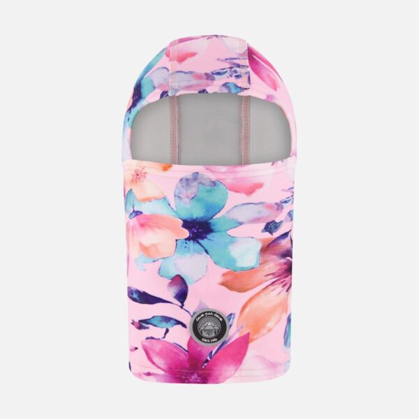 2par2 | Designed in Canada, Brushed Jersey Balaclava Pink Watercolor Flower Print