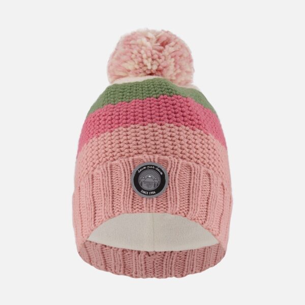 2par2 | Designed in Canada, Lined Knit Pompom Hat Pink And Green