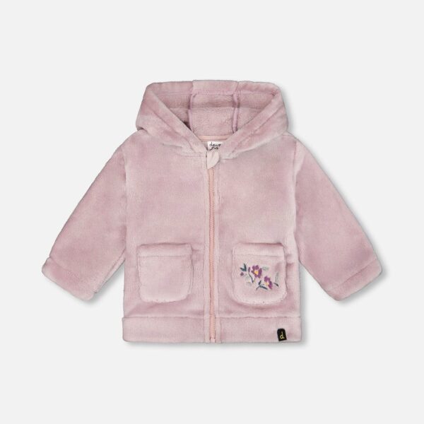 2par2 | Designed in Canada, Hooded Zip Plush Jacket Neutral Purple