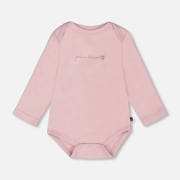 2par2 | Designed in Canada, Organic Cotton Long Sleeve Romper Neutral Purple