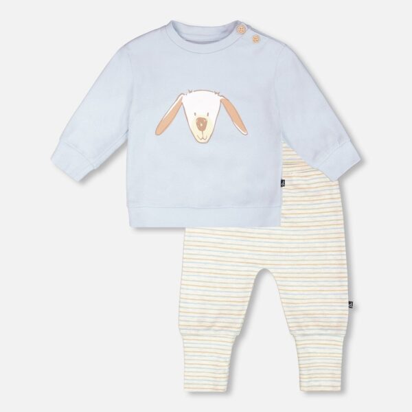 2par2 | Designed in Canada, Organic Cotton Pant And Top Set Light Blue