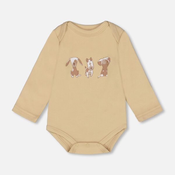 2par2 | Designed in Canada, Organic Cotton Onesie Light Caramel