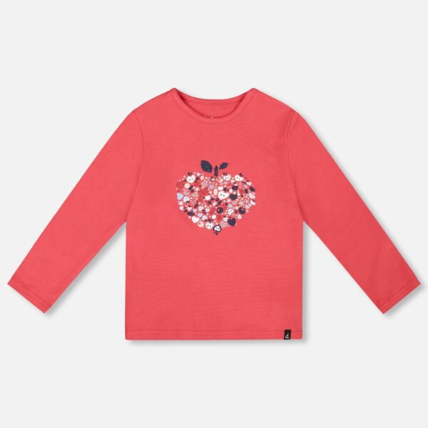 2par2 | Designed in Canada, Organic Cotton T-Shirt Red With Mini Apples