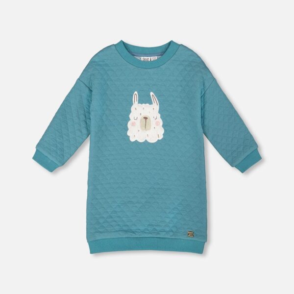 2par2 | Designed in Canada, Quilted Tunic Dress Turquoise Blue