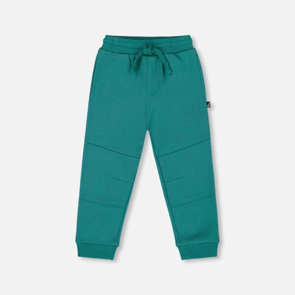 2par2 | Designed in Canada, Fleece Sweatpants With Articulated Knees Forest Green