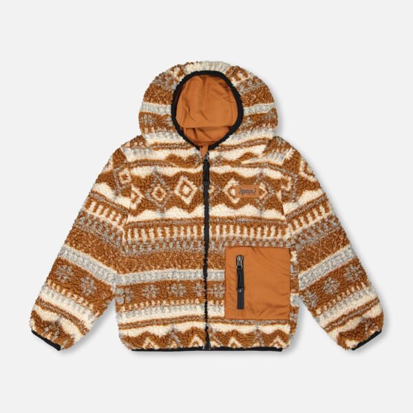 2par2 | Designed in Canada, Reversible Mid-Season Jacket Brown Pecan